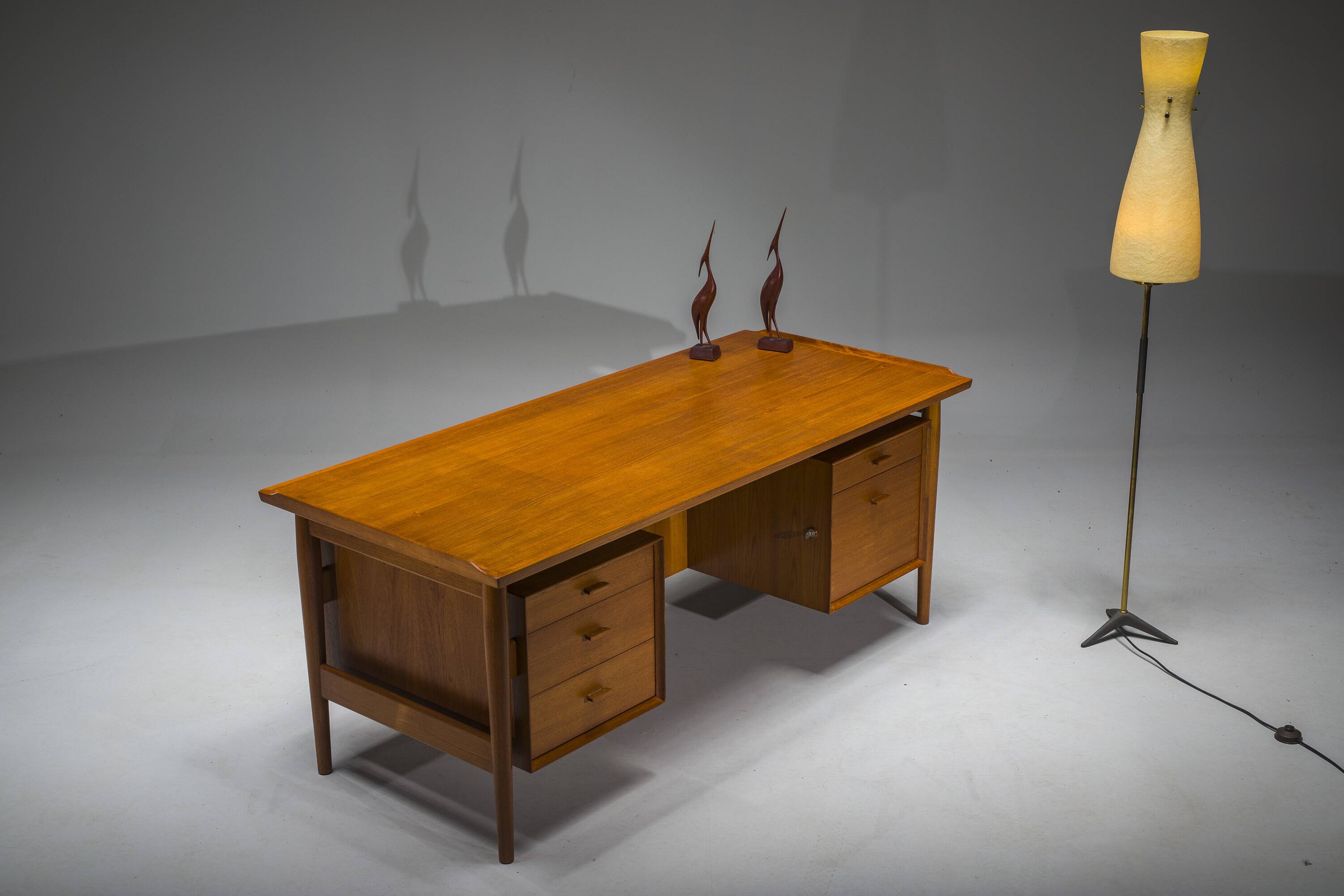 Model 207 Desk in Teak by Arne Vodder for Sibast, 1960s