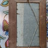 Lot of 2 old marine paintings on wood signed G. Haubois - Gilded frame