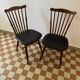 Chaises style scandinave Baumann années 60 (X2)