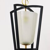 Lanterne suspendue Kalmar Vienna en laiton, style milieu du siècle, Autriche, années 1950