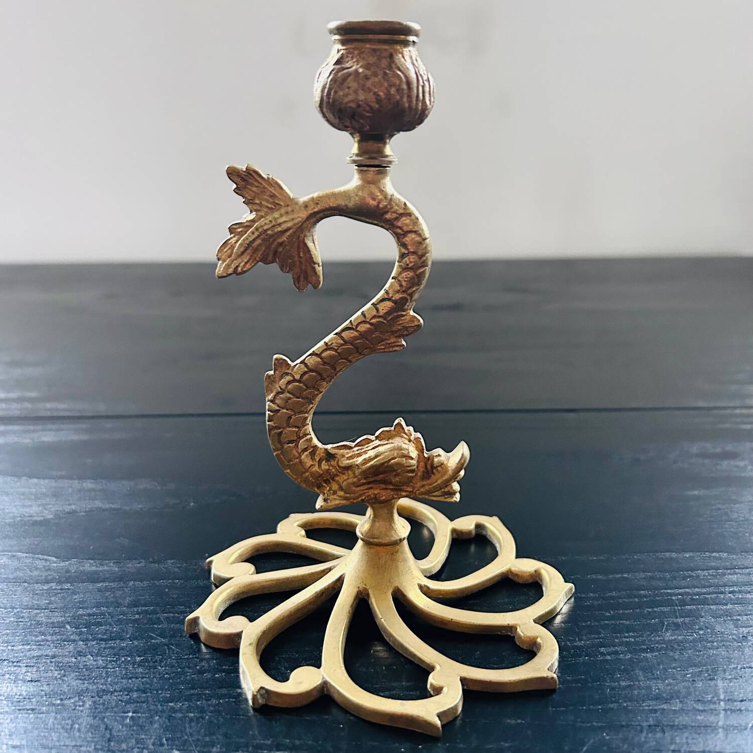 Pair of gilded bronze candlesticks