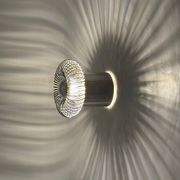 Applique spirale chromée Philippe Rogier pour Oxar France années 70
