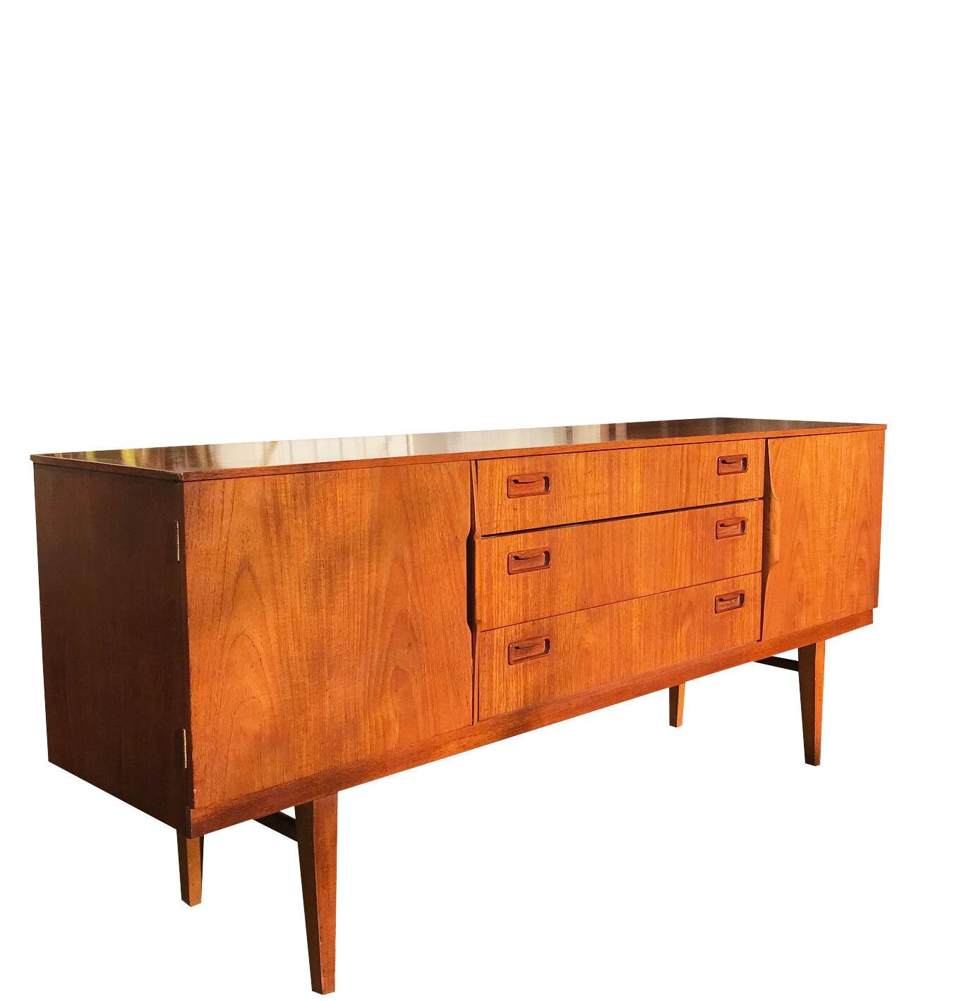 Teak enfilade, Scandinavian design from the 1960s/70s