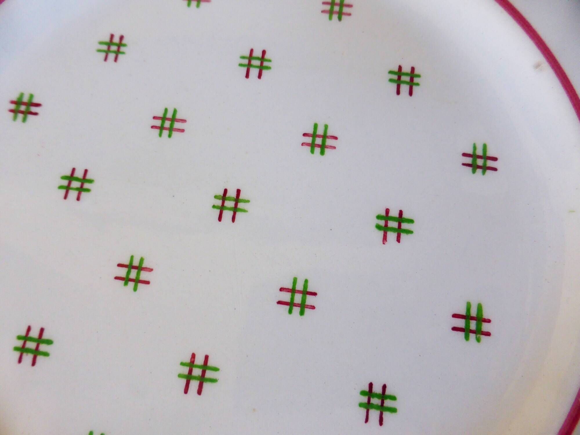 3 vintage dessert plates from the Luneville factory 2107113