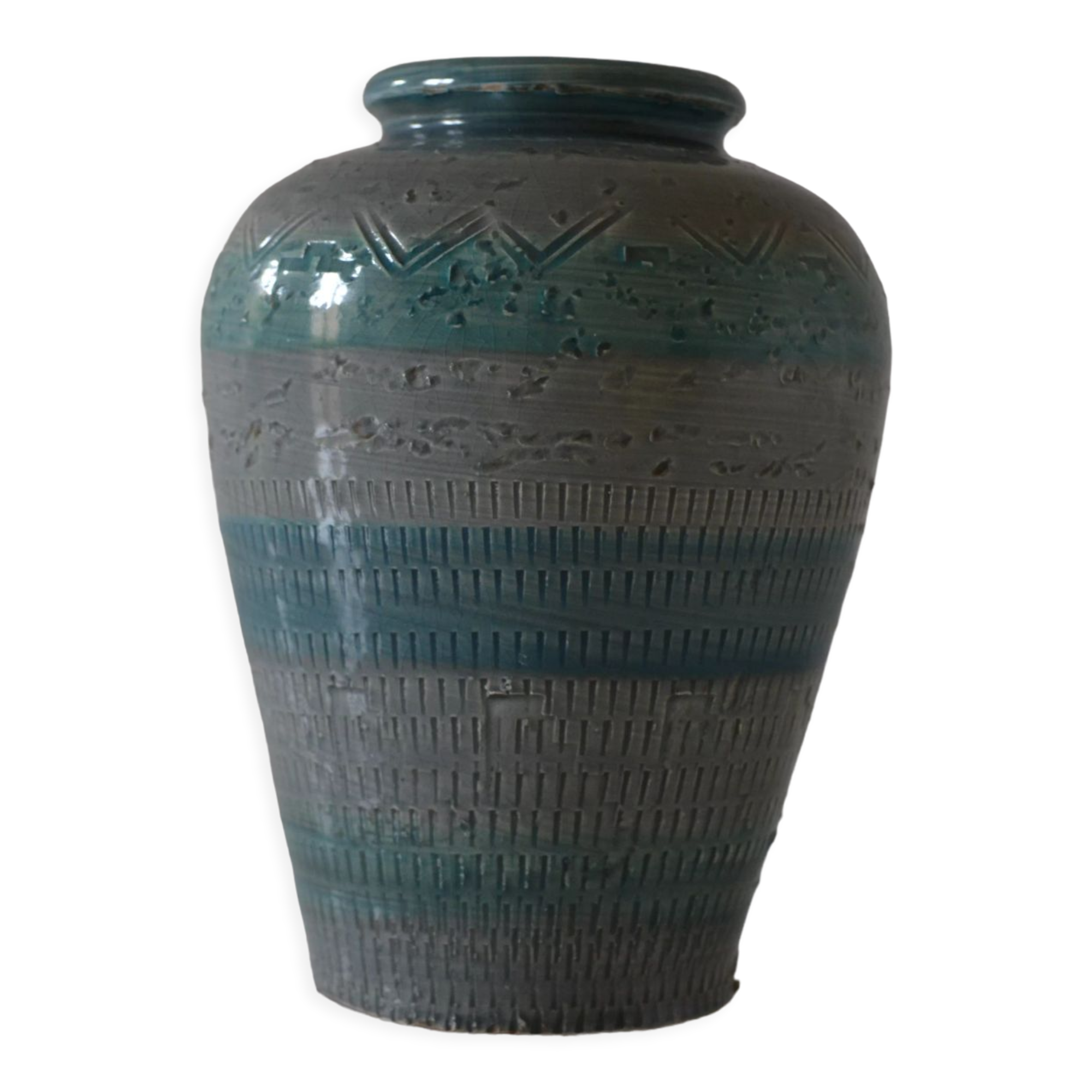 Vase vintage 60's aldo londi bitossi blu rimini