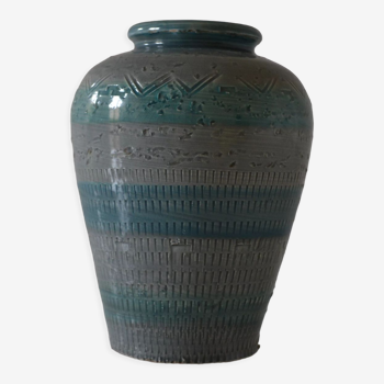 Vase vintage 60's aldo londi bitossi blu rimini