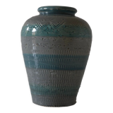 Vase vintage 60's aldo londi bitossi blu rimini