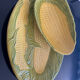 Set of 2 vintage ceramic dishes – Relief corn – Country decor