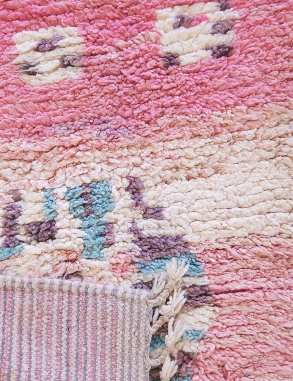 Pink Hallway Runner - 390 x 82 cm