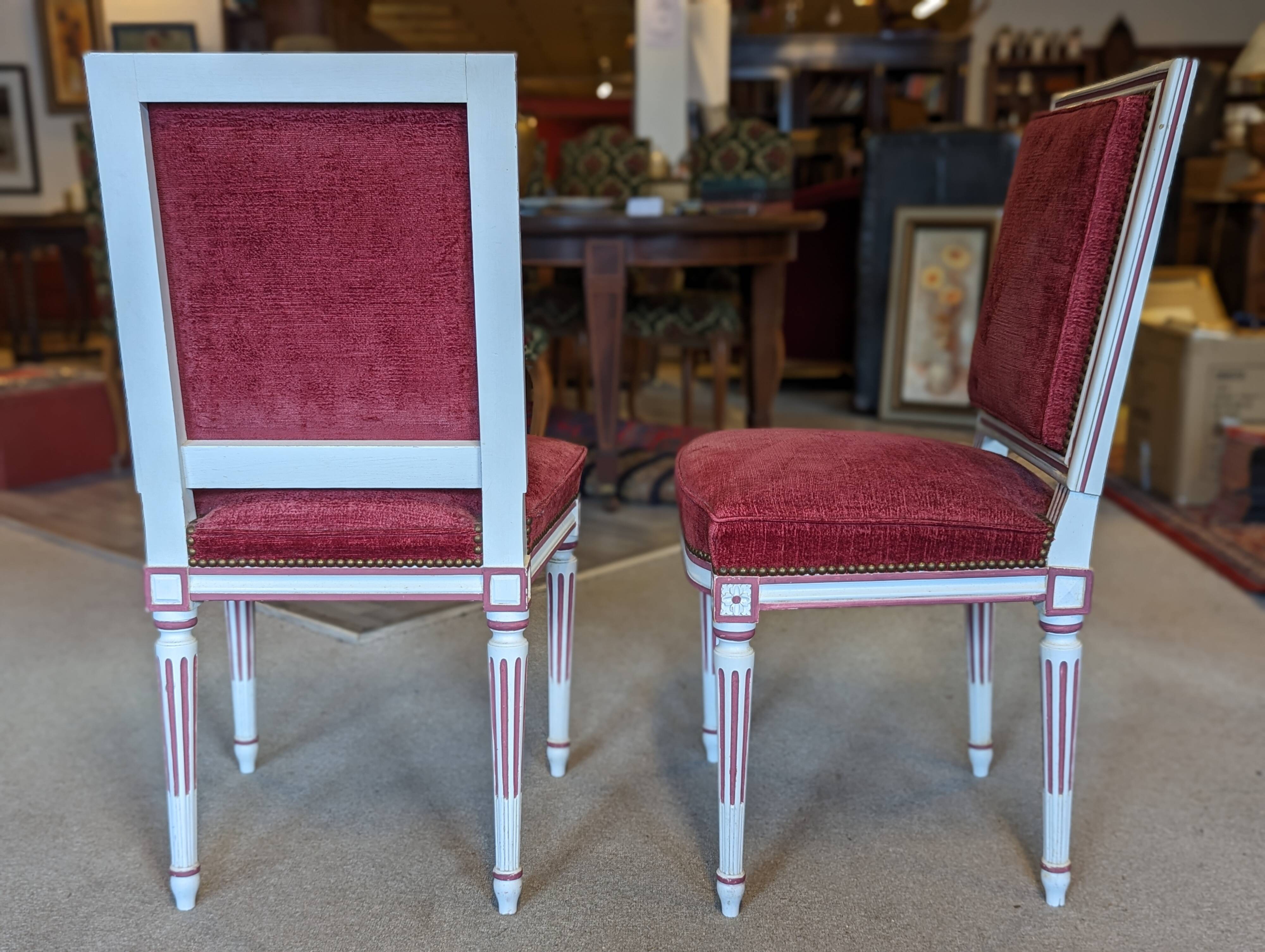 Pair of Louis XVI style chairs