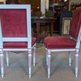 Paire de chaises style louis XVI