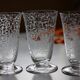 Four Baccarat flutes engraved crystal model Michelangelo