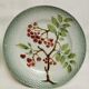 2 old plates st amand, 20 cm. barbotine, art nouveau 1900