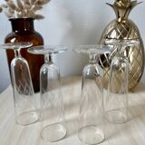 Set of 4 vintage champagne glasses