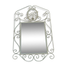 "B" wrought iron mirror 75x45cm