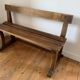 Solid oak school or church bench