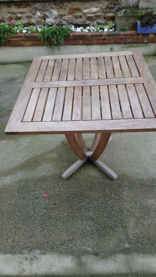 Table balcony in solid teak collection borneo