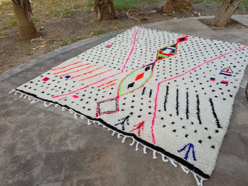 Tapis berbère marocain en laine fait main