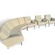 Rare panoramic sofa and two armchairs “G10” set by Pierre Guariche