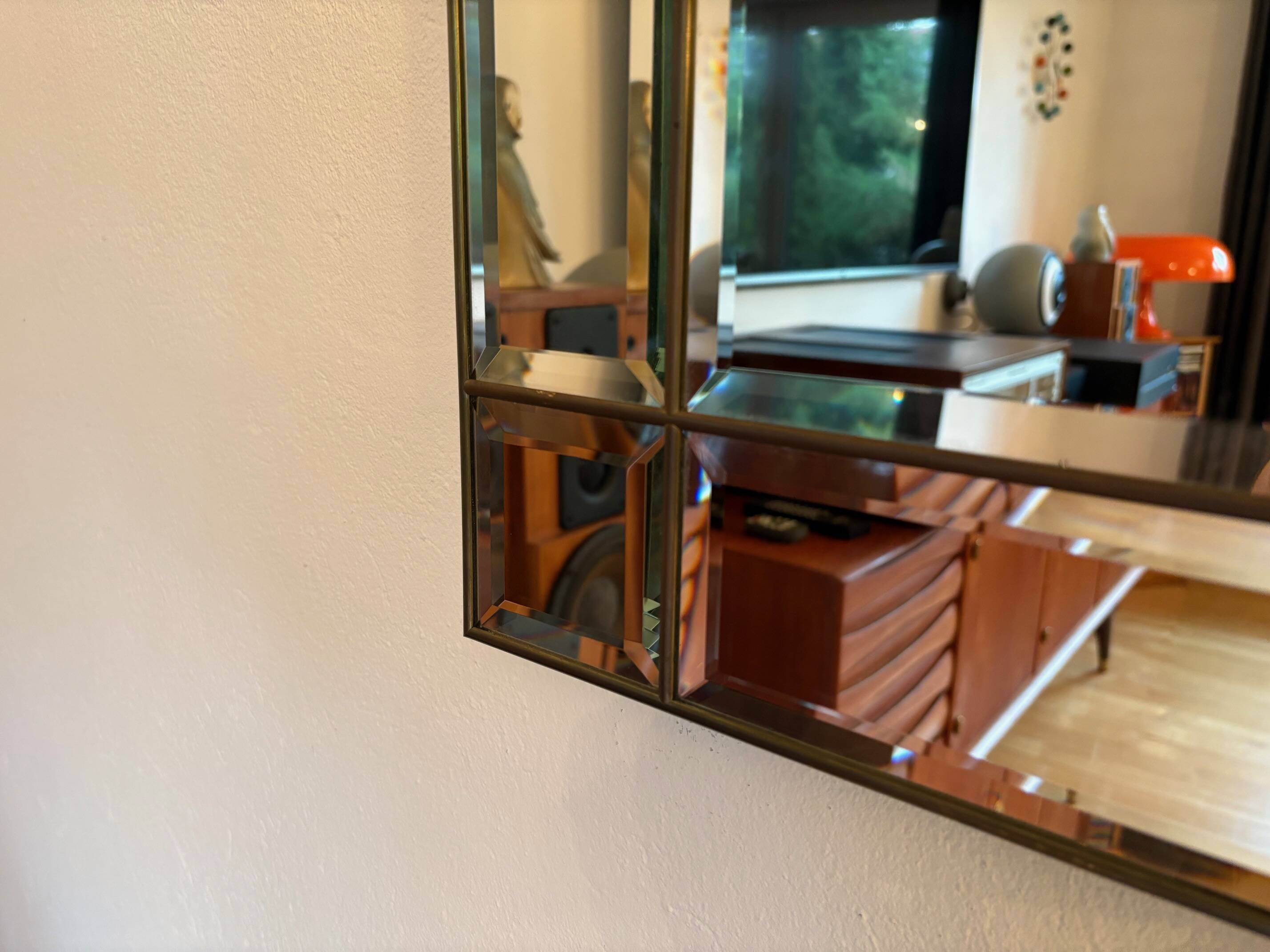 Crystal Mirror, Italy, 1970s