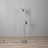 Vintage 70s floor lamp chrome metal design Goffredo Reggiani