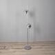 Lampadaire vintage années 70 en métal chromé design Goffredo Reggiani