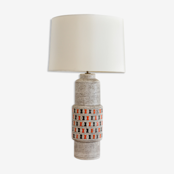 Guido Gambone enamelled ceramic lamp