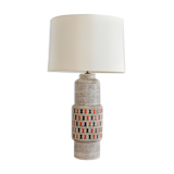Guido Gambone enamelled ceramic lamp