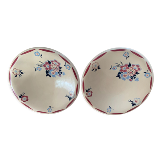 2 assiettes creuses K&G Luneville