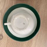 Set of 2 Digoin Sarreguemines cups and saucers