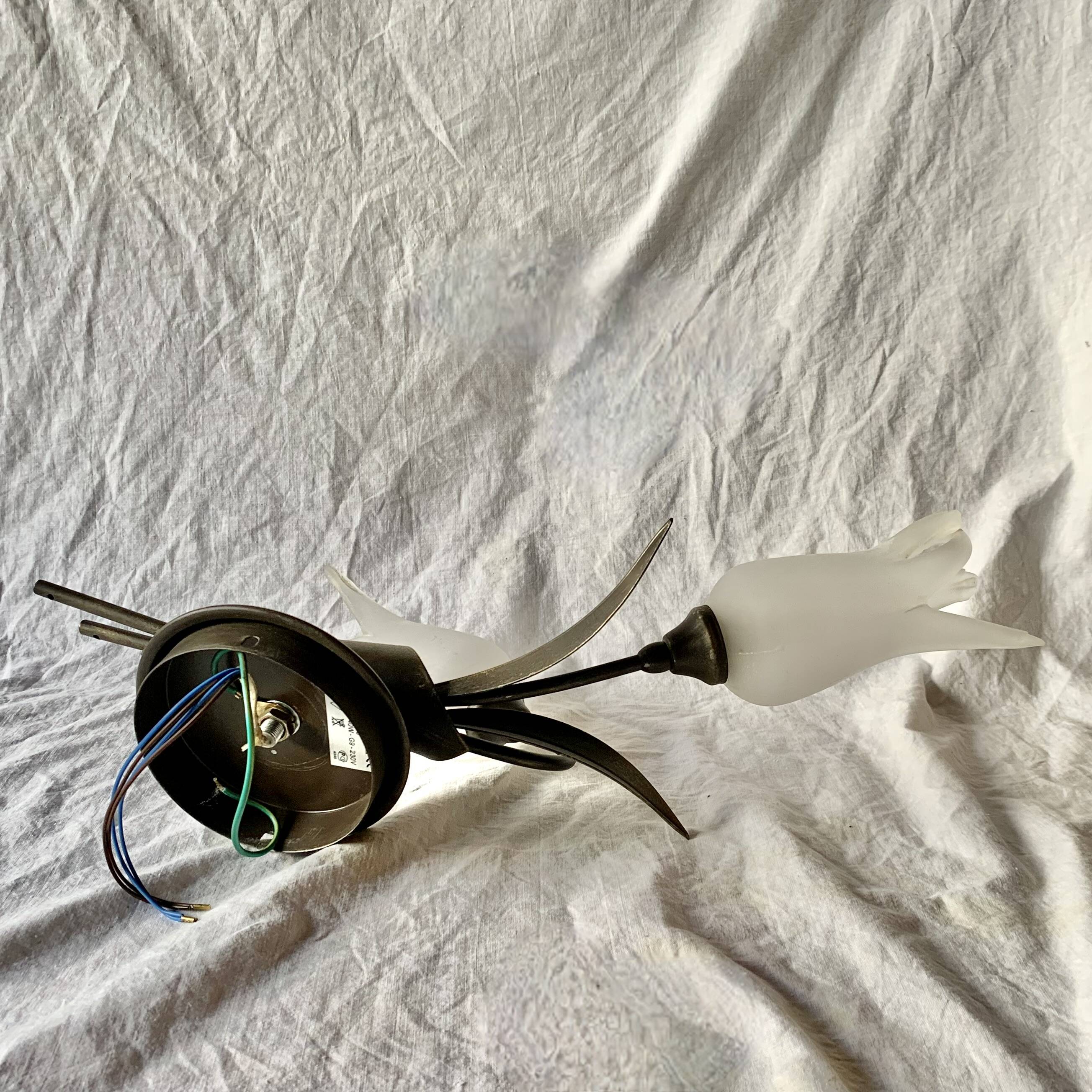 Vintage "tulip" wall light