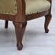 1960s, Danish side/children's armchair, light green furniture velour, oak w