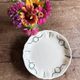 Compote dish or antique footed plate in ironstone - Villey de Longc