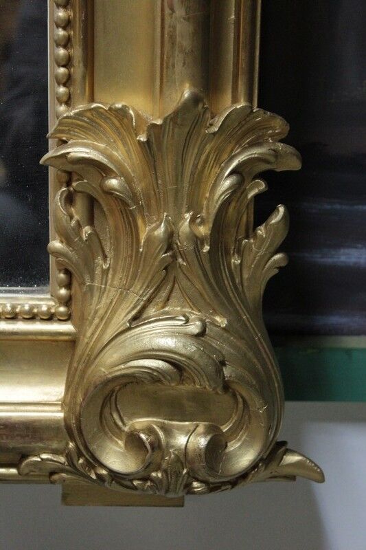 Golden Napoleon III mirror 129x224cm