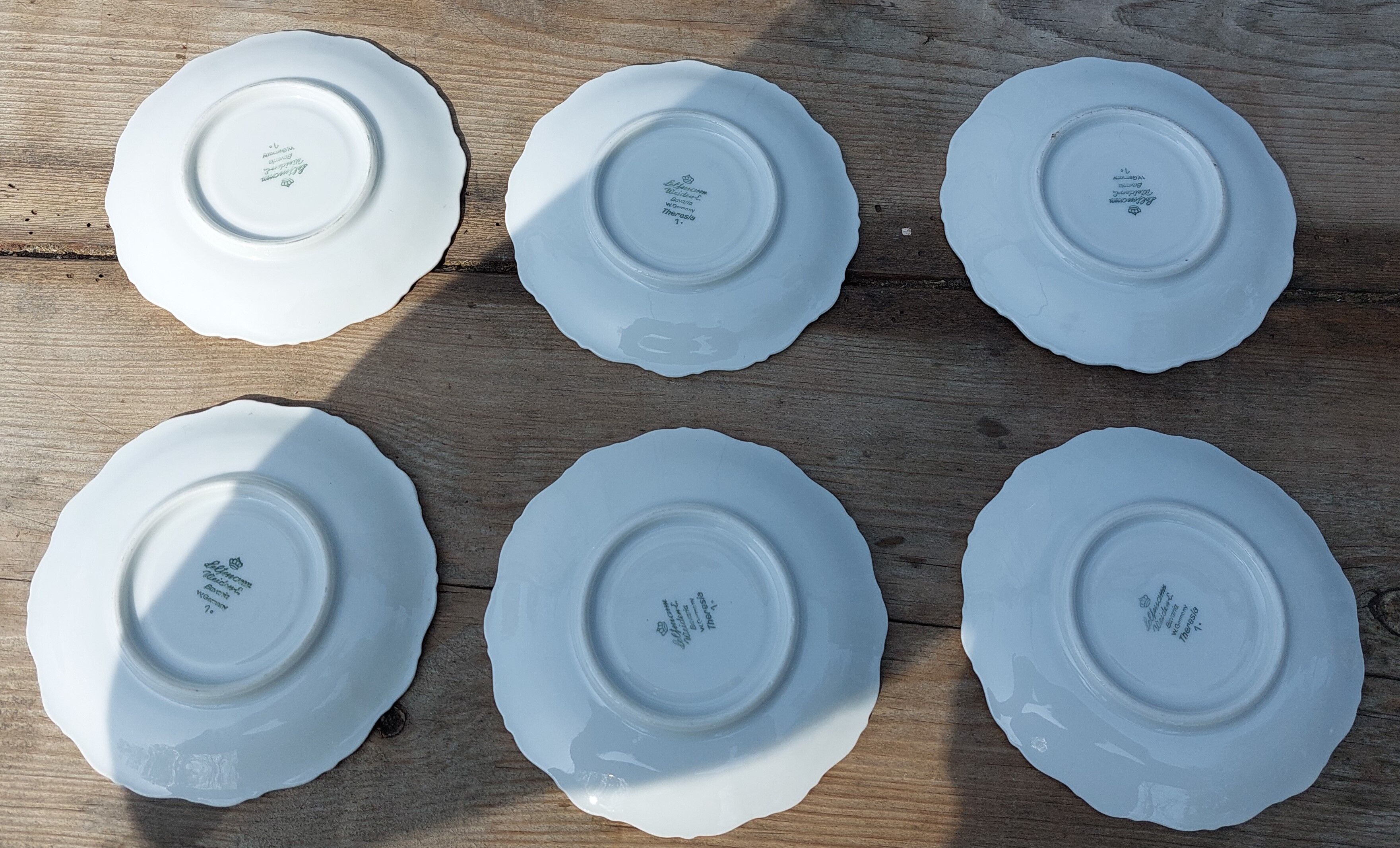 6 Bavaria porcelain cups and saucers