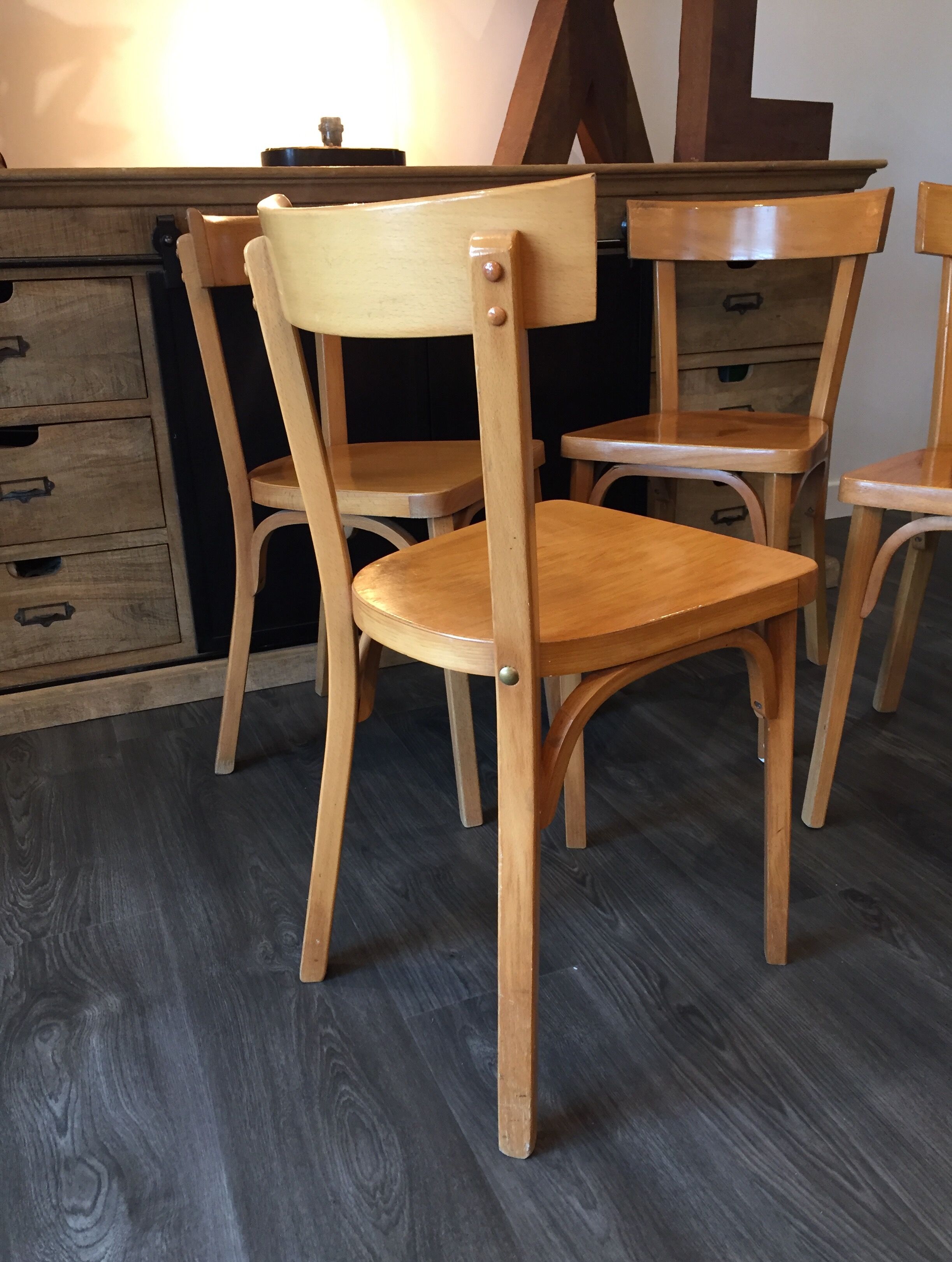 Set of 4 chairs bistro baumann