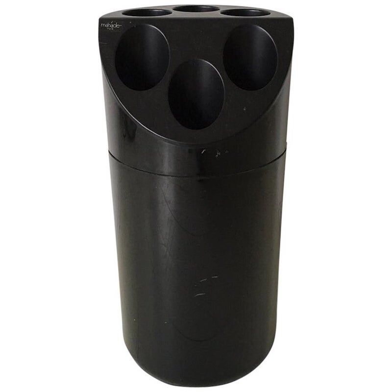 Midcentury black ‘Manade' umbrella stand, Paris