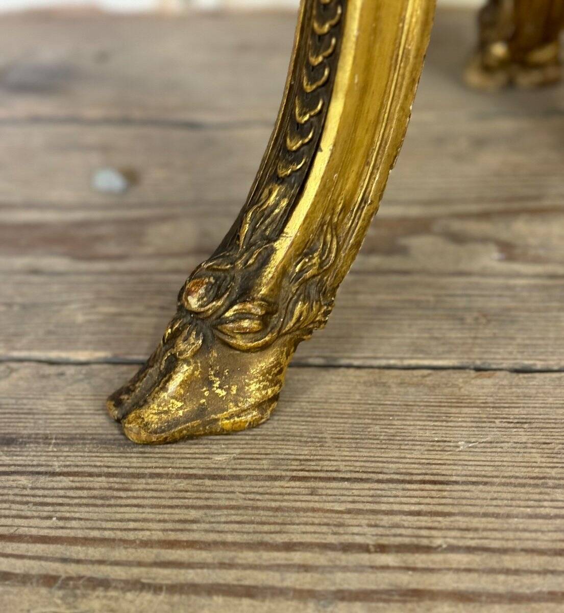Louis XVI style planter in carved and gilded wood circa 1900