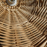 Vintage wicker pendant lamp
