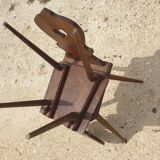 Set of 4 solid oak chairs "Alsatian style" - 20th century