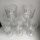 Set of 5 crystal wine glasses 50-60s