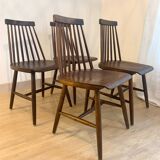 Set of 4 vintage Scandinavian chairs