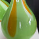 Pair of large flower vases in glass paste from the 70s-80s.