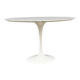 Original Knoll Tulip dining table in Carrara marble (120cm)