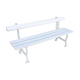 Old white garden bench cast iron feet 19th century