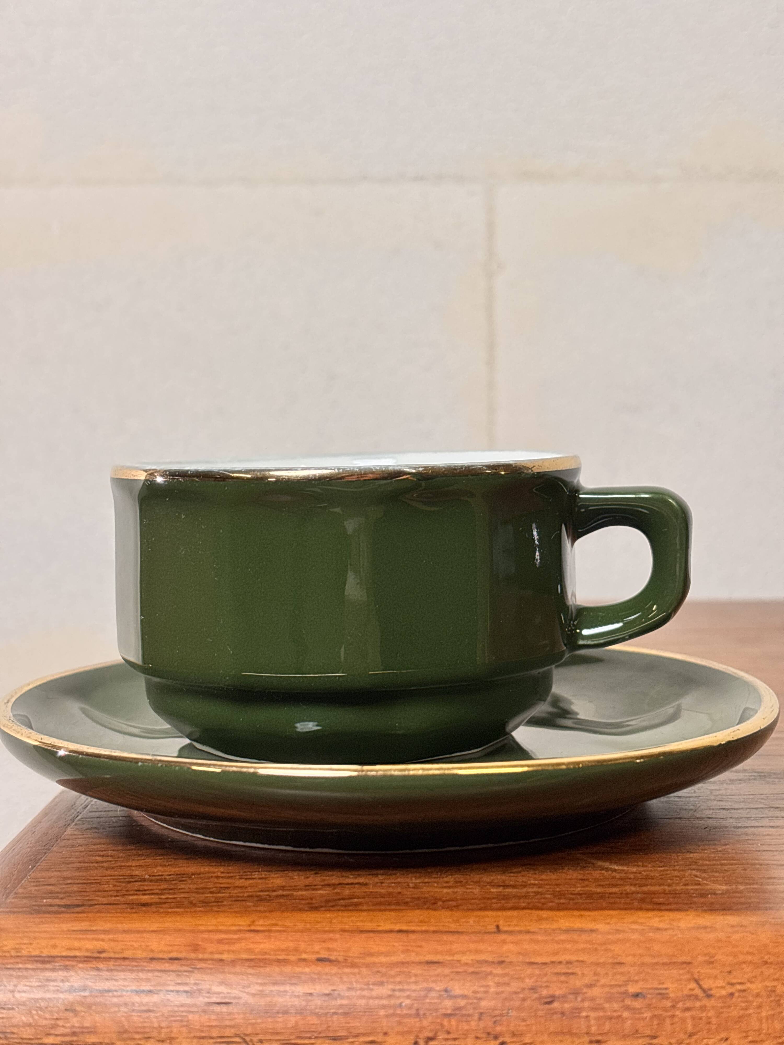 Apilco Set by Yves Deshoulières Olive ⎜1980s