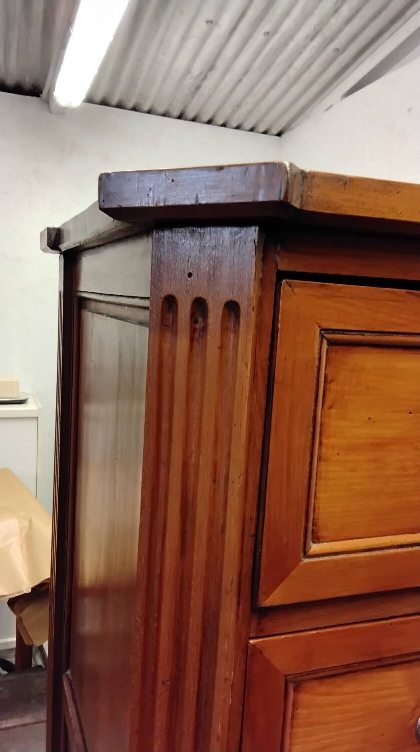 Louis XVI style walnut chest of drawers