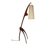 Rispal floor lamp known as "Praying Mantis" in teak, 1960