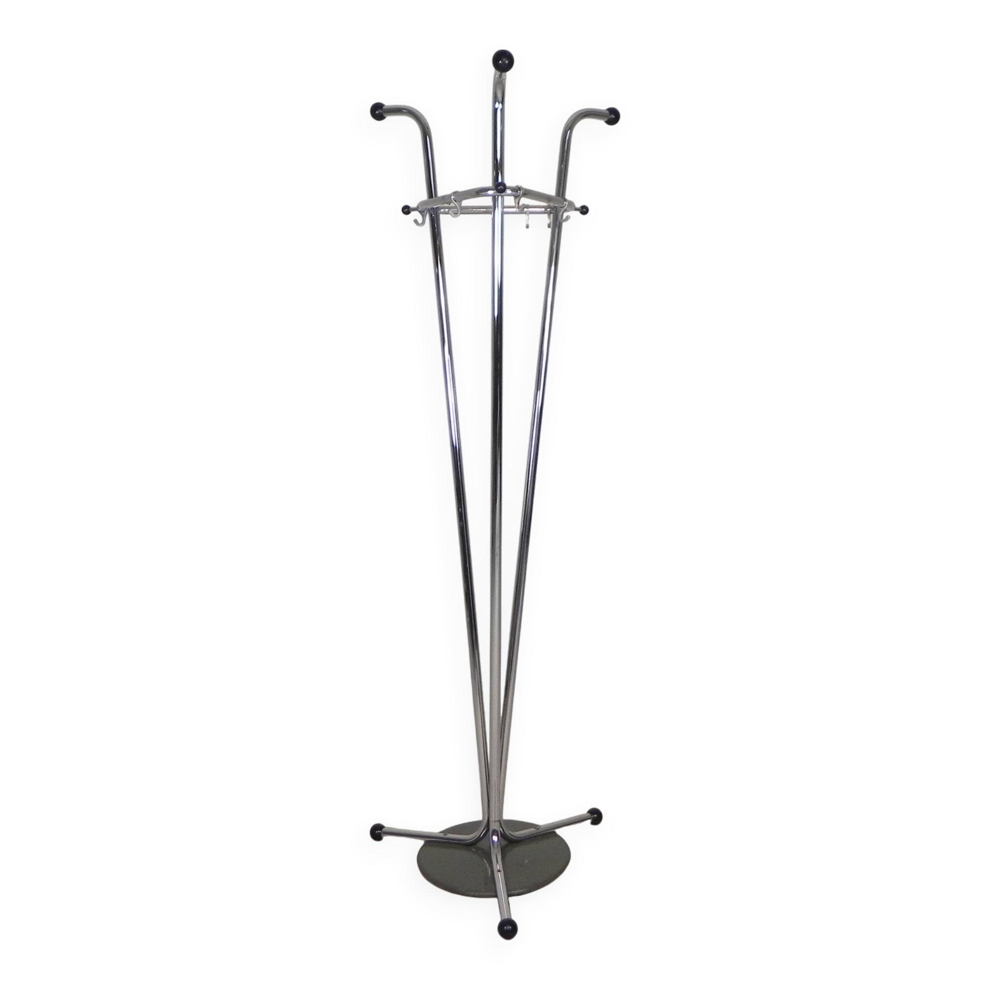 Sturdy standing Tubax coat rack, 1950s