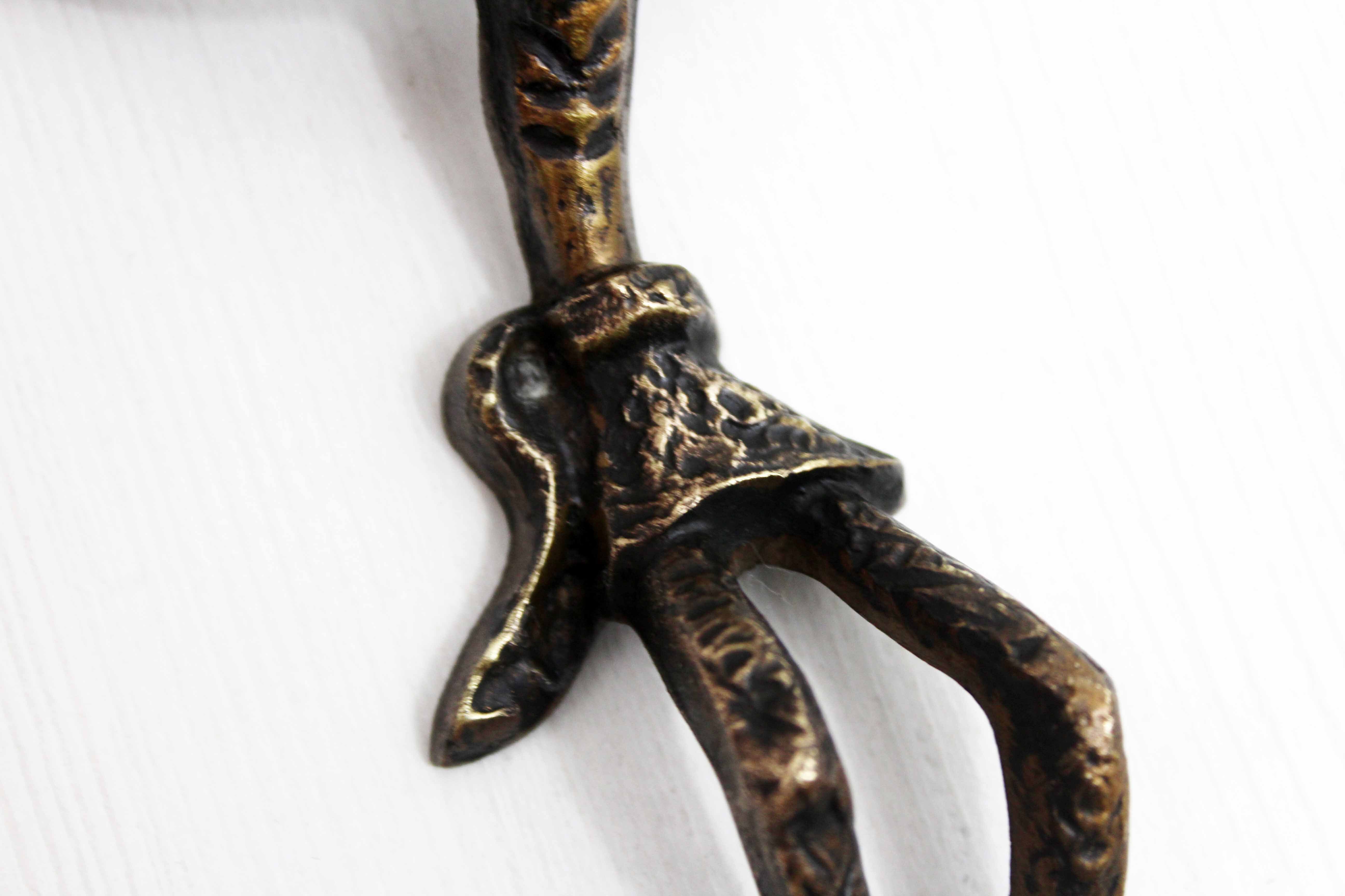 Modernist Christ in bronze